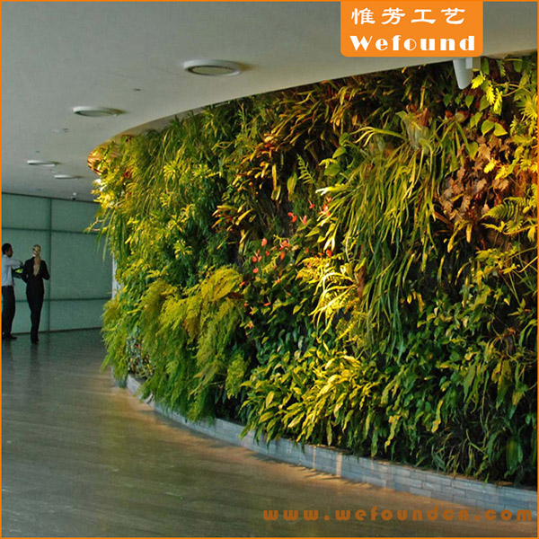 artificial green plant wall