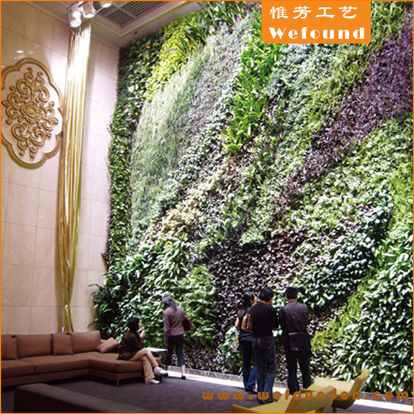 artificial green plant wall